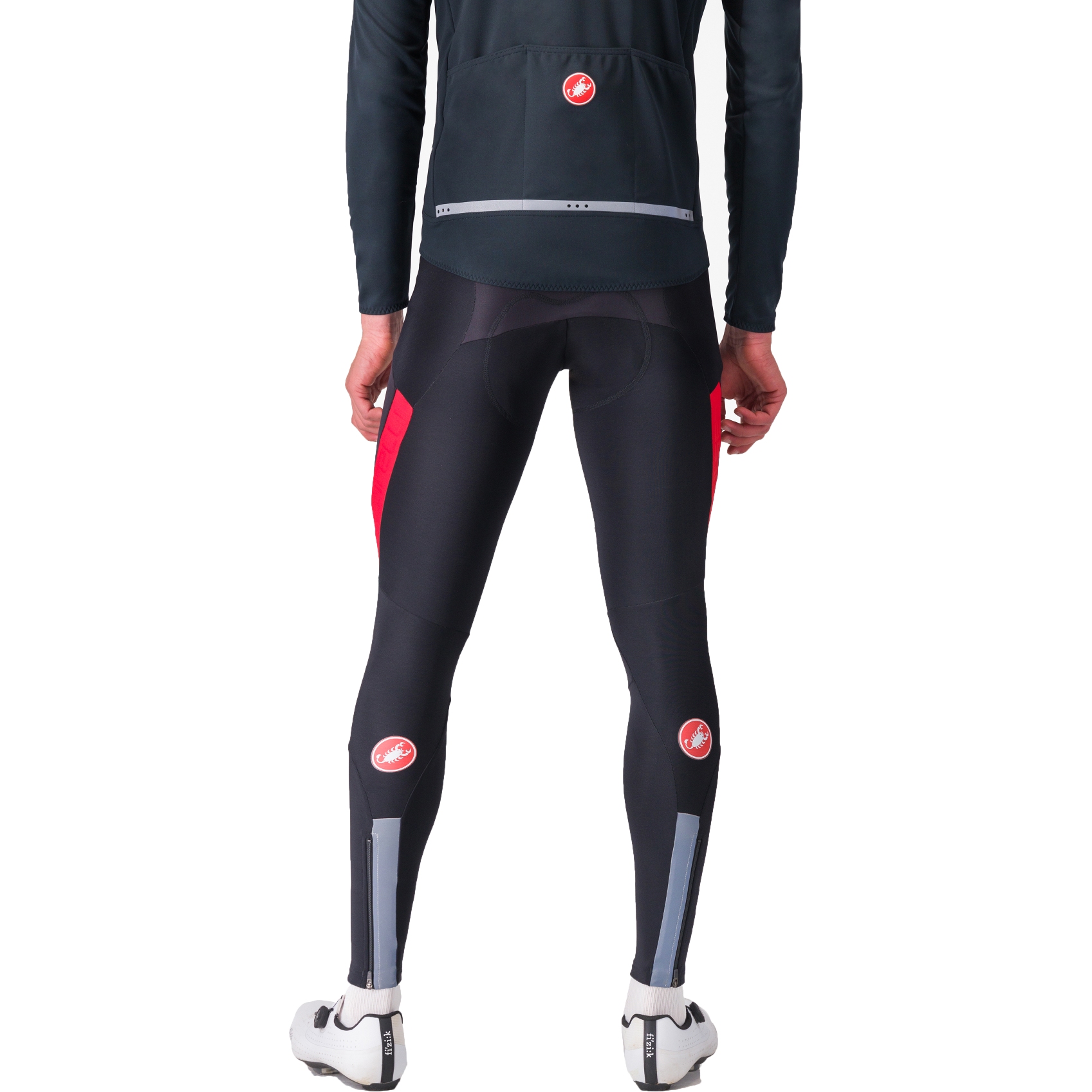 Castelli Sorpasso RoS Bibtights Men - black red 023 | BIKE24