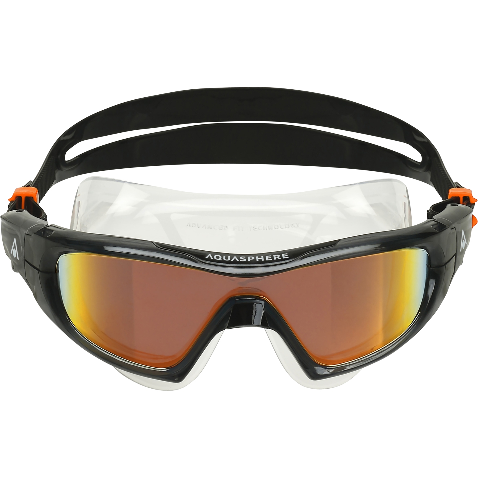 Produktbild von AQUASPHERE Vista Pro Schwimmbrille - Orange Titanium verspiegelt - Dark Gray/Black