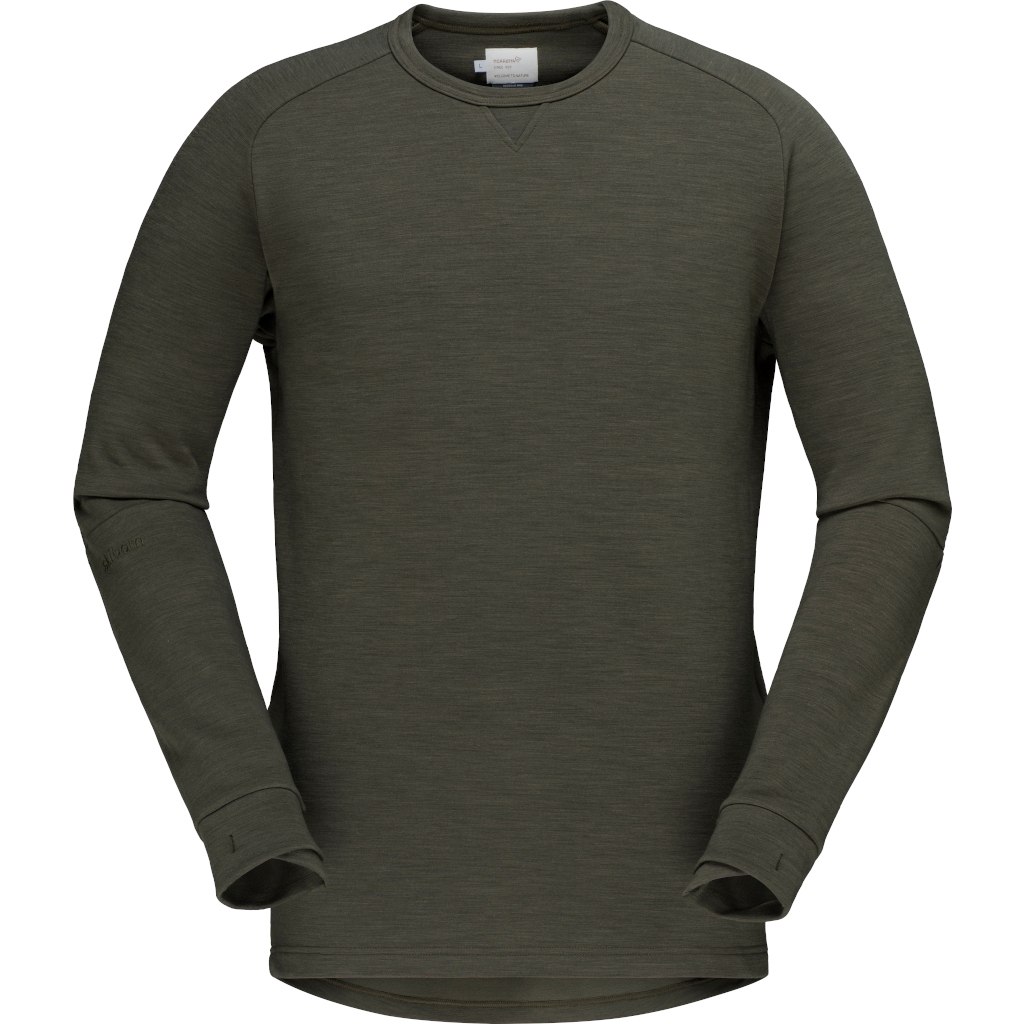 Norrona skibotn Crew Neck Long Sleeve Men - Olive Night | BIKE24