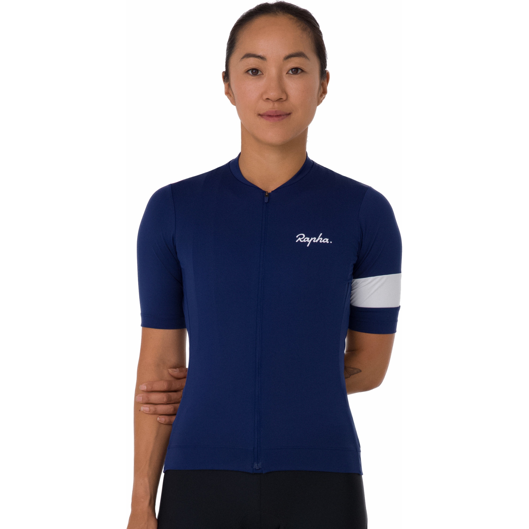 Produktbild von Rapha Core Kurzarmtrikot Damen - blue/white stripe