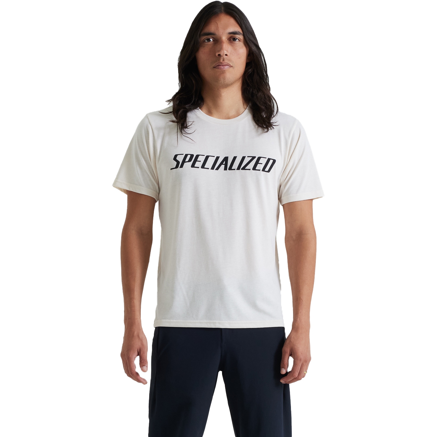Photo produit de Specialized T-Shirt Homme - Wordmark - birch white