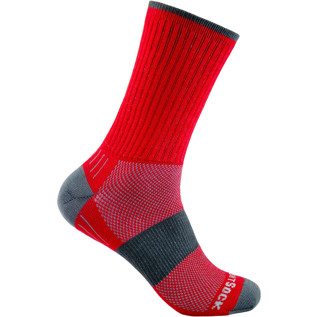 Image of WRIGHTSOCK Escape Crew Double Layer Socks - red - 956-67
