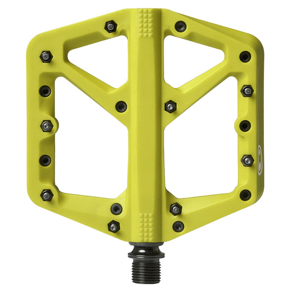Picture of Crankbrothers Stamp 1 Large Flat Pedal - Splash Edition - citron