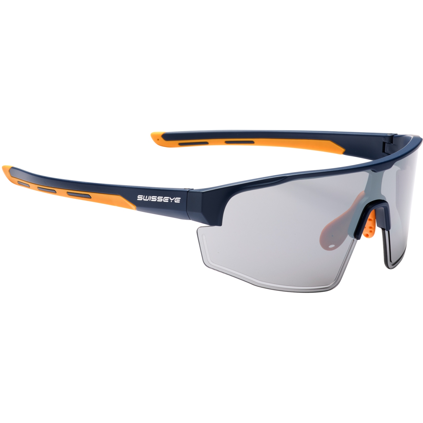 Produktbild von Swiss Eye Venture Brille - Dark Blue Matt / Orange - Smoke FM 12392