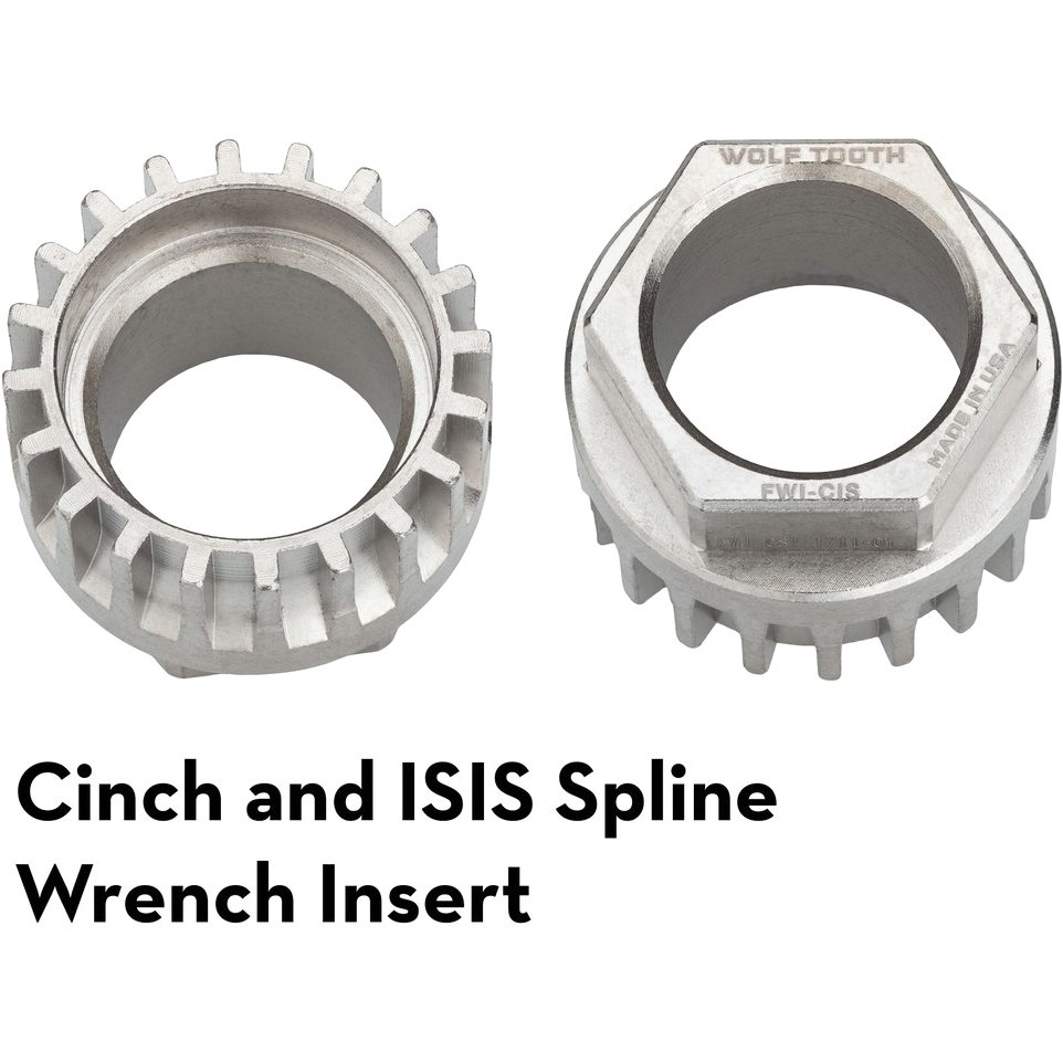 Picture of Wolf Tooth Ultralight ISIS Spline &amp; Race Face Cinch Wrench Insert FWI-CIS