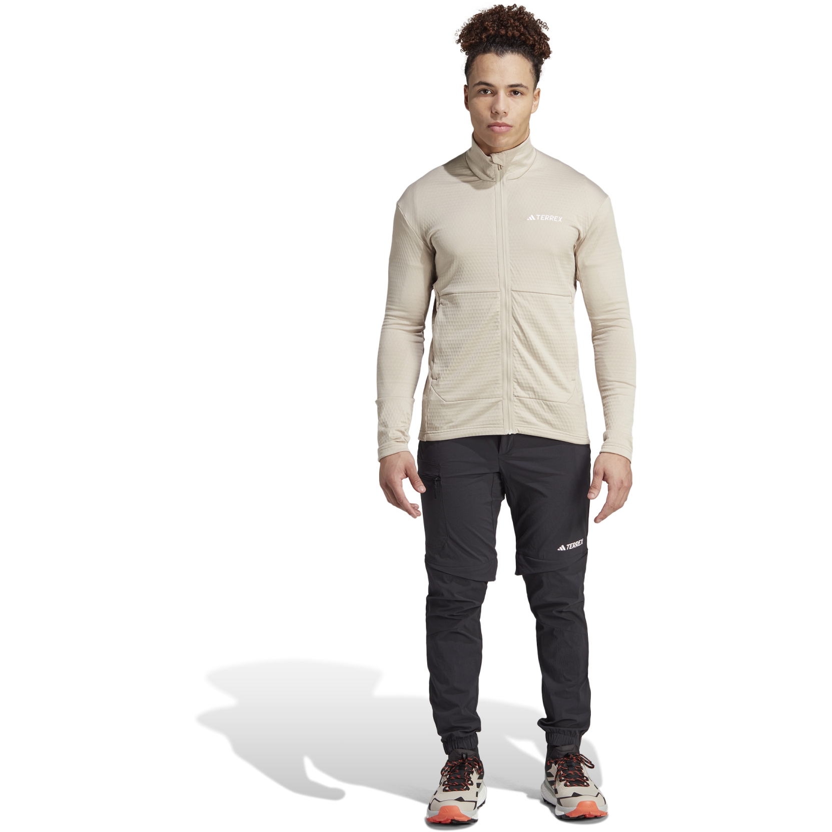 adidas Multi Light Fleece Full-Zip Jacket Men - wonder beige IB1217 | BIKE24