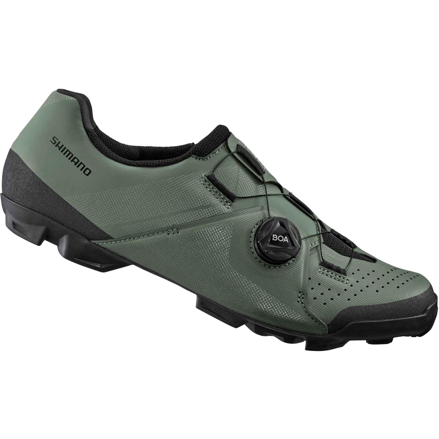 Image of Shimano SH-XC300 Wide MTB Shoes - olive