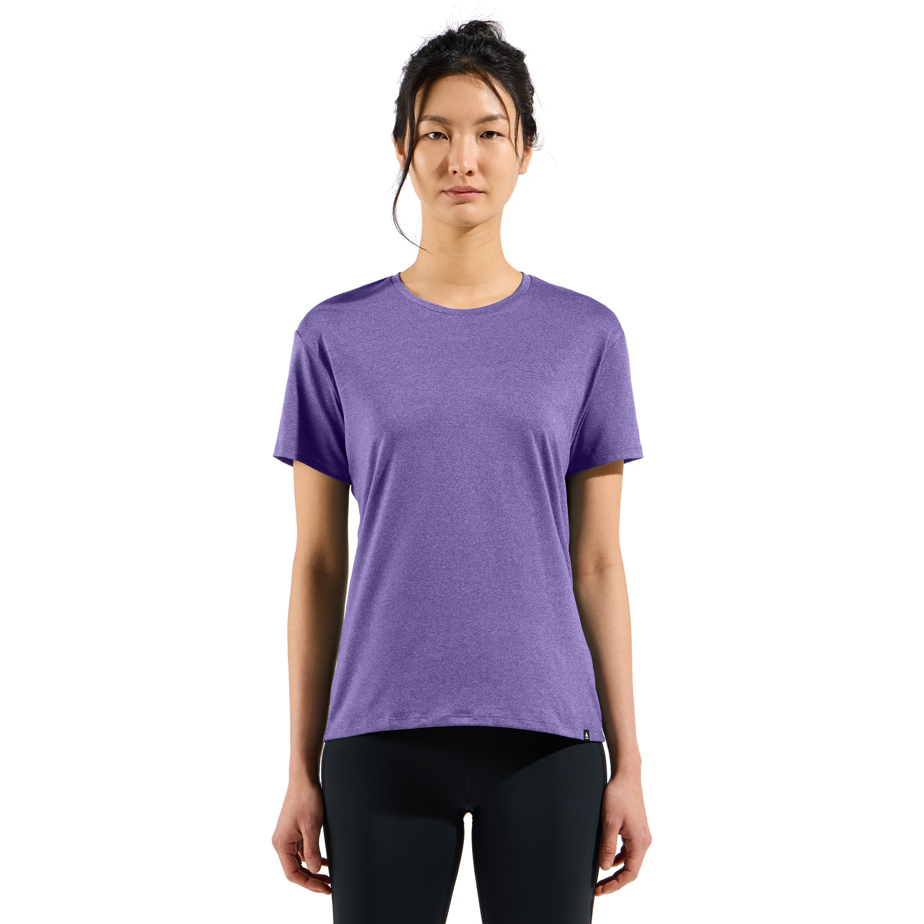 Foto van Odlo Ascent Sun. Sea. Mountains. T-Shirt Dames - afterparty melange