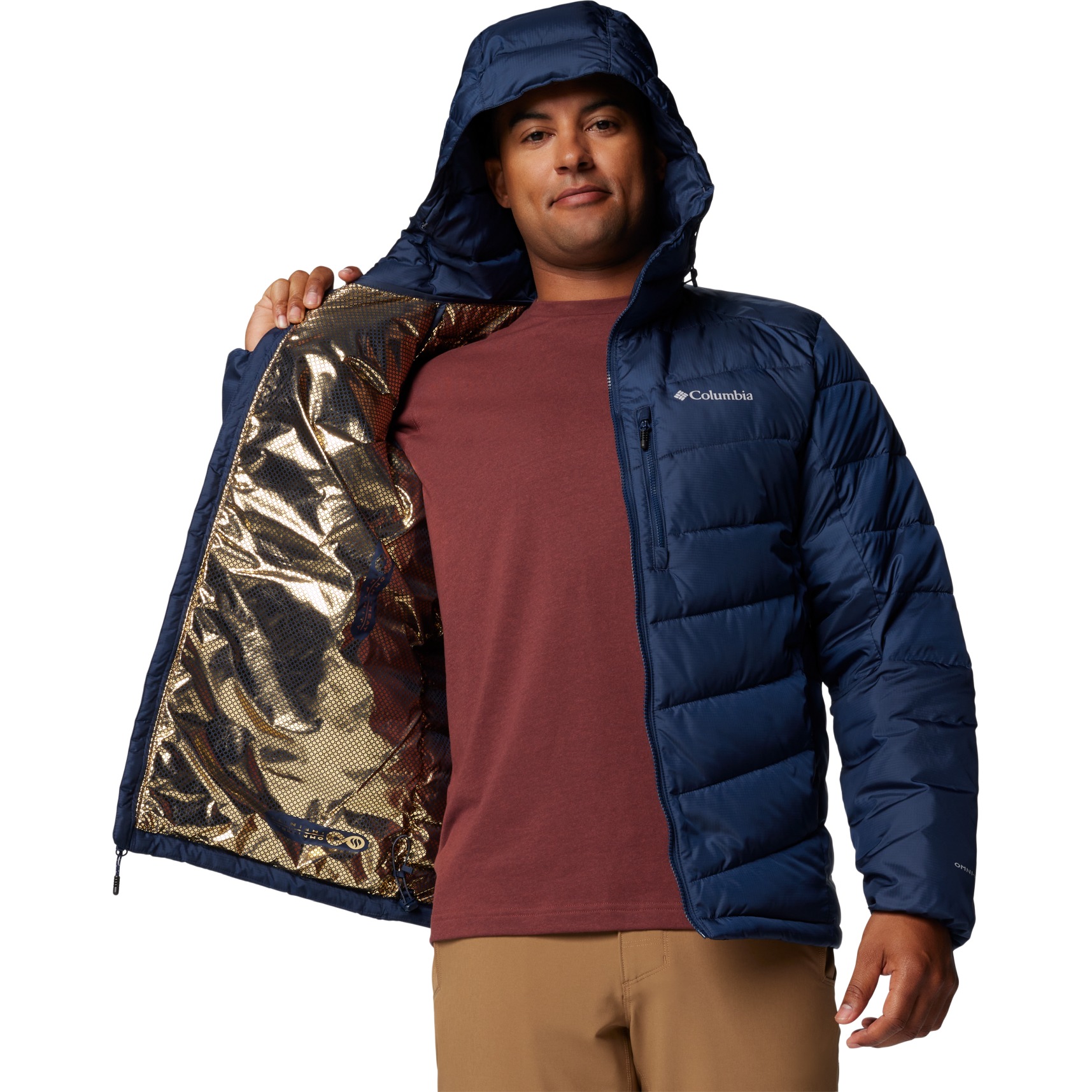 Columbia Herren Labyrinth Loop Jacke – Wanderjacke Mit Recycelter Daune & Omni-Heat Wärmereflexion