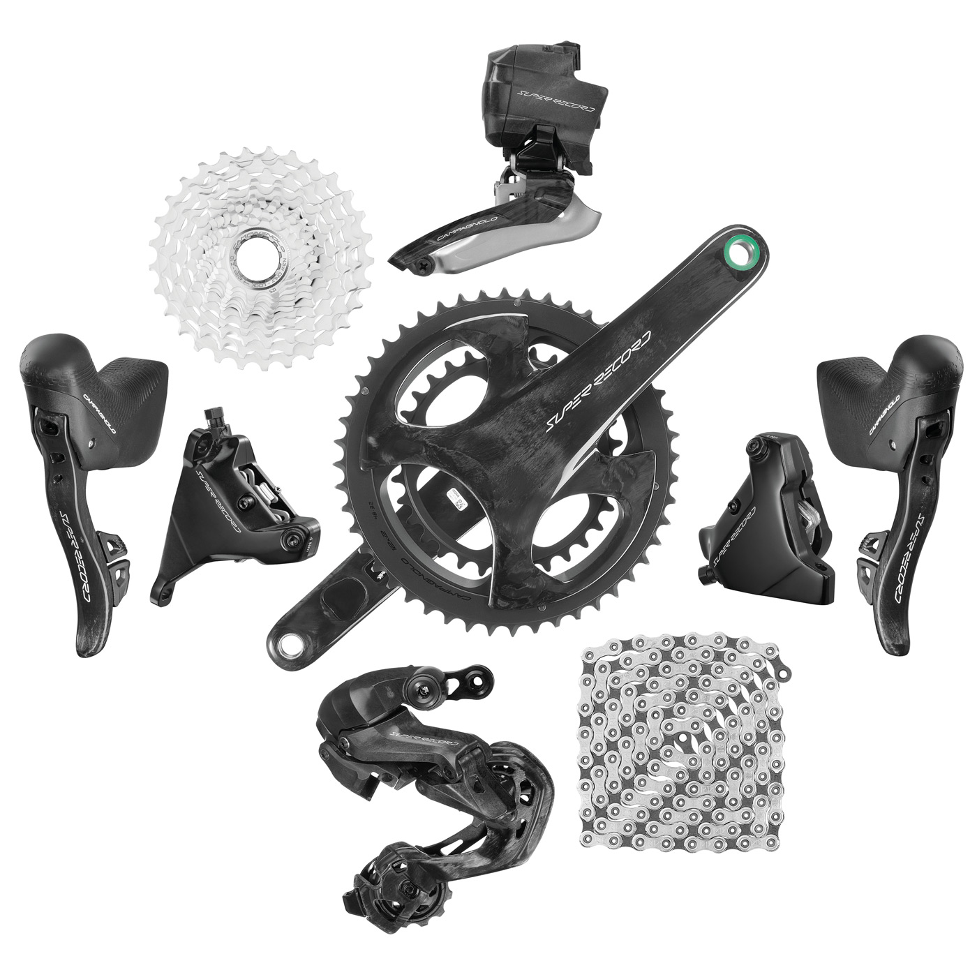 Picture of Campagnolo Super Record WRL Groupset 2x12-speed - Hydraulic Disc Brake - Flat Mount