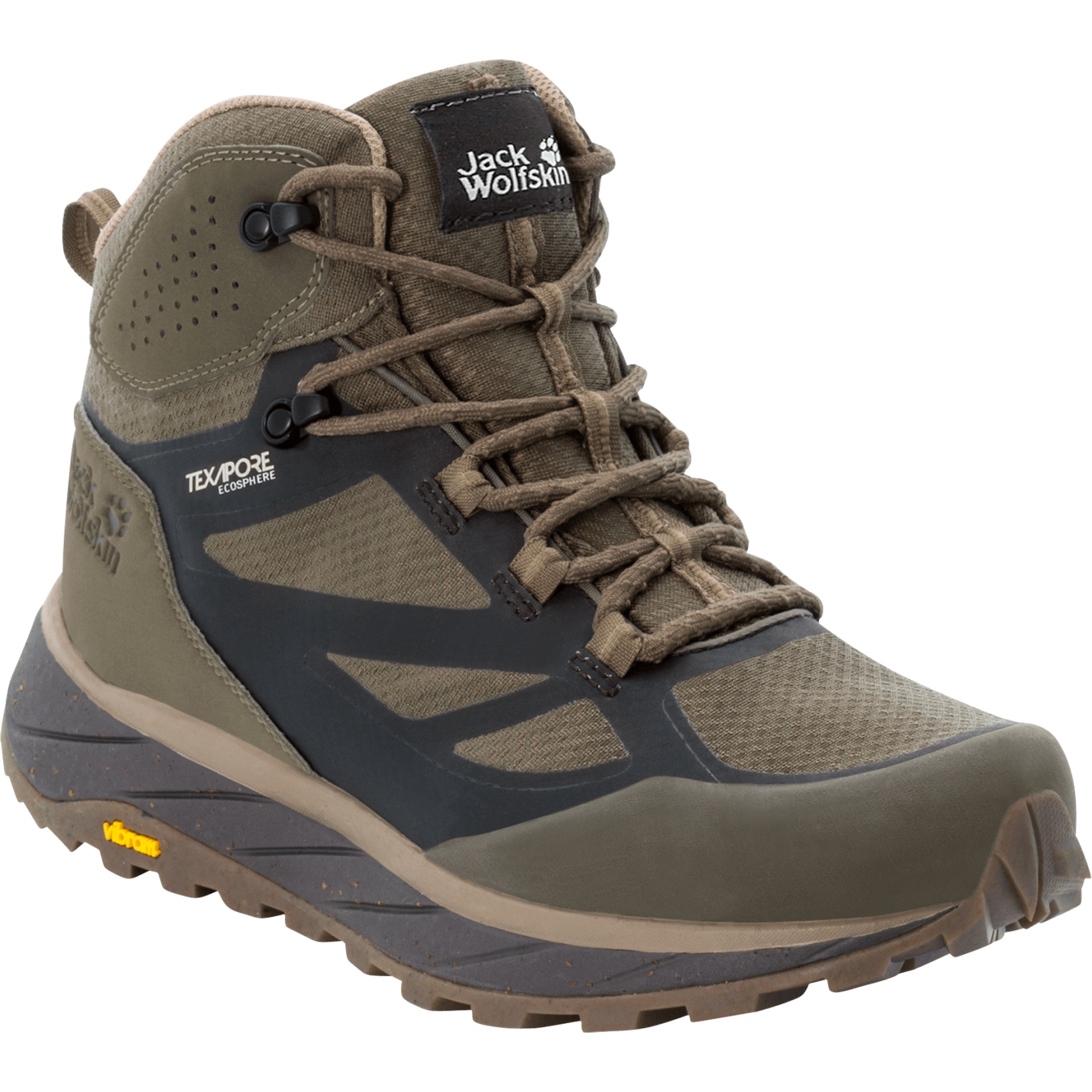 Image of Jack Wolfskin Terraventure Texapore Mid Hiking Boots Men - brown / beige