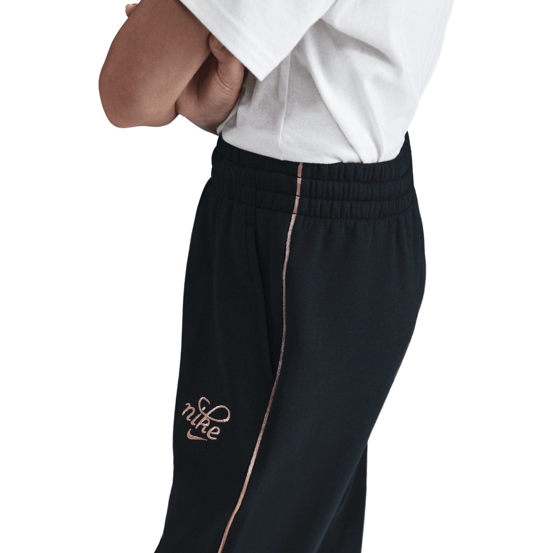 black and gold nike sweatpants