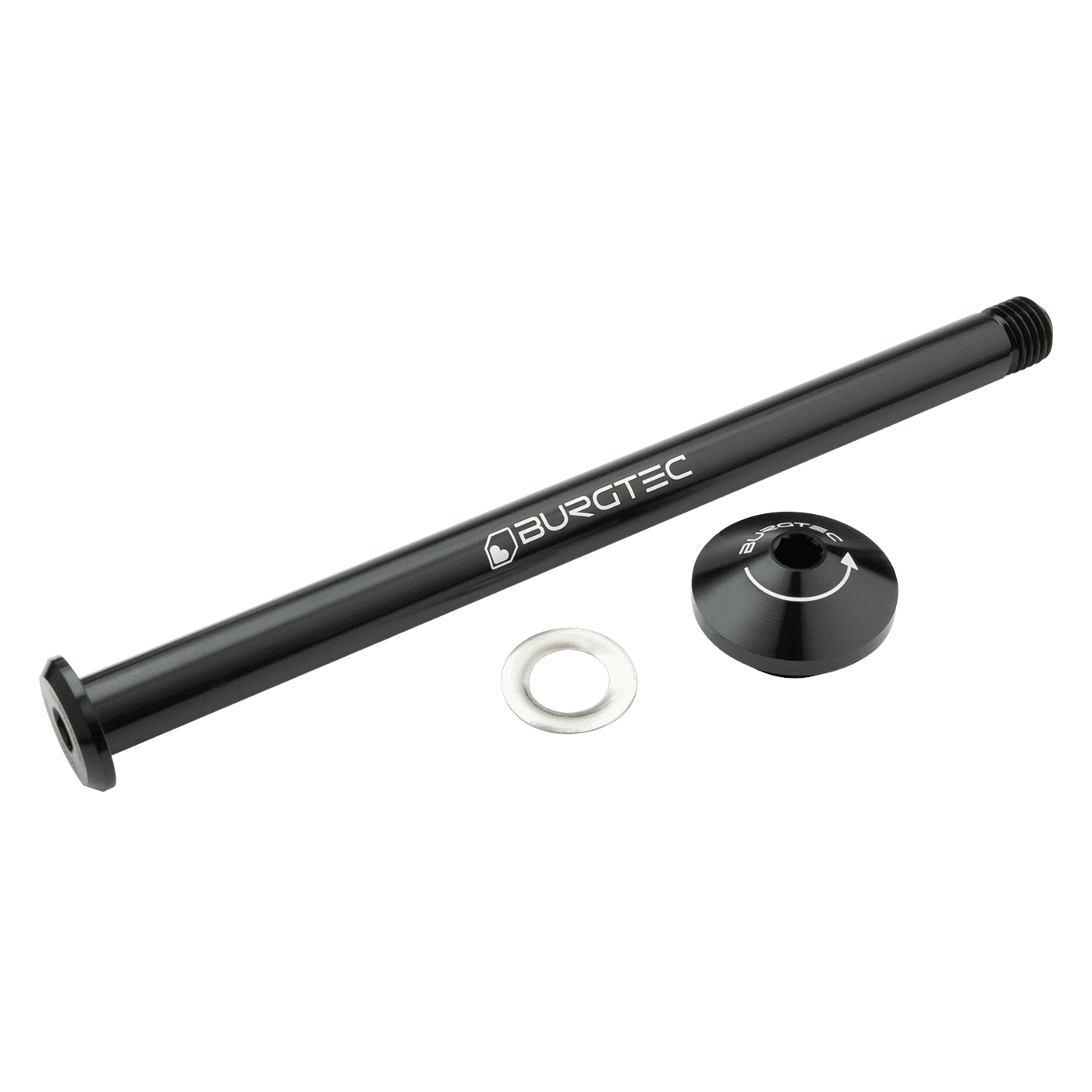 Picture of Burgtec Thru Axle - 12x148mm Boost - for Yeti Rear Dropouts / 171mm - Burgtec Black
