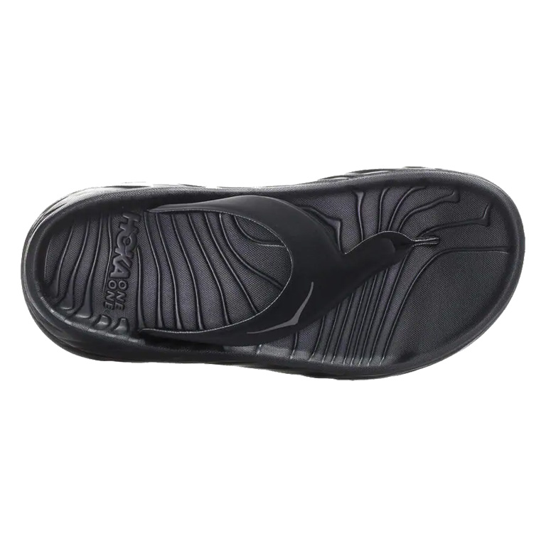 Hoka Ora Recovery Flip Thong Sandals Women black dark gull