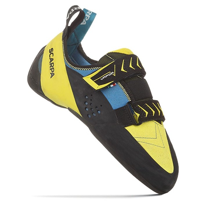 Picture of Scarpa Vapor V Climbing Shoe - ocean/yellow