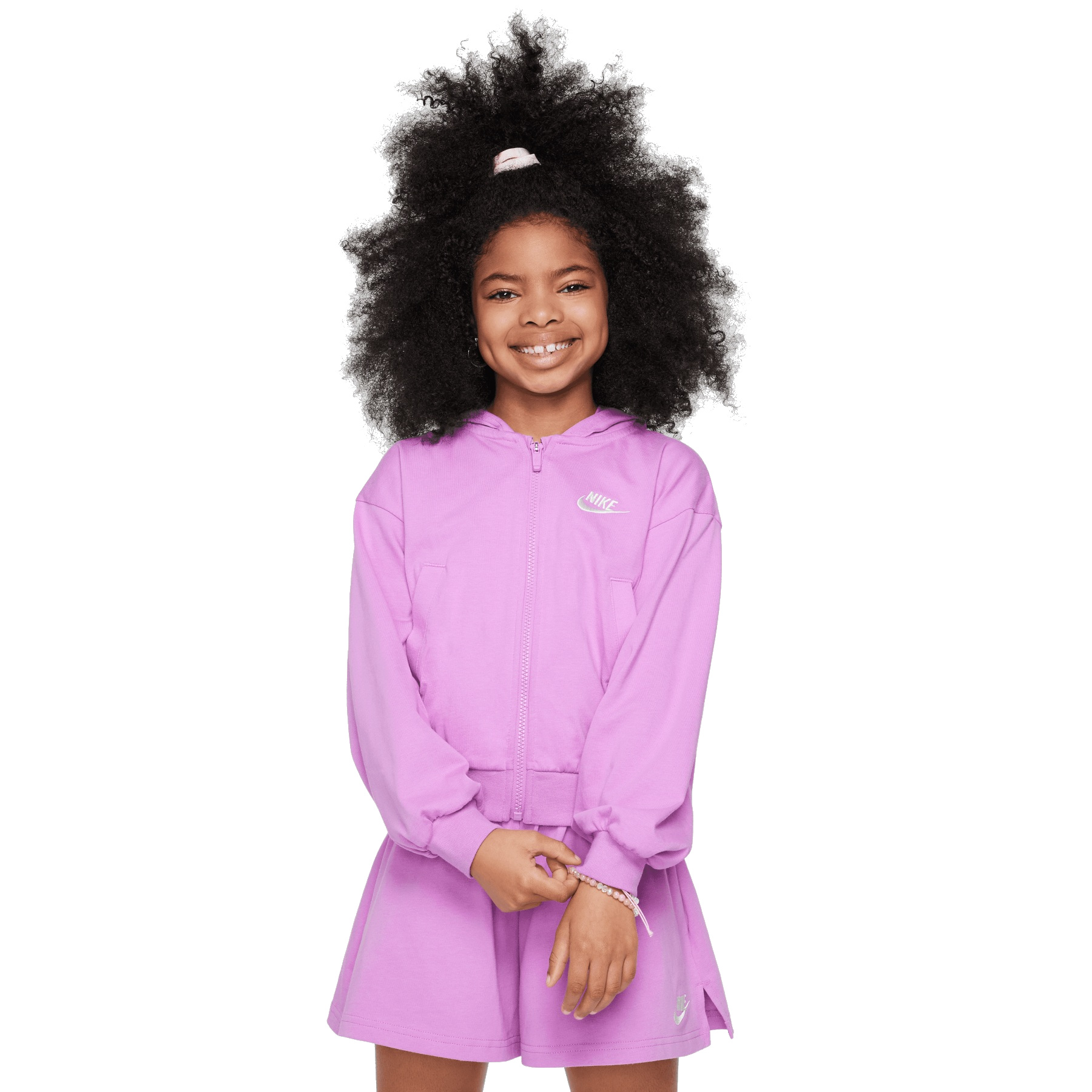Picture of Nike Sportswear Full-Zip Hoody Kids - rush fuchsia/white FN8595-532