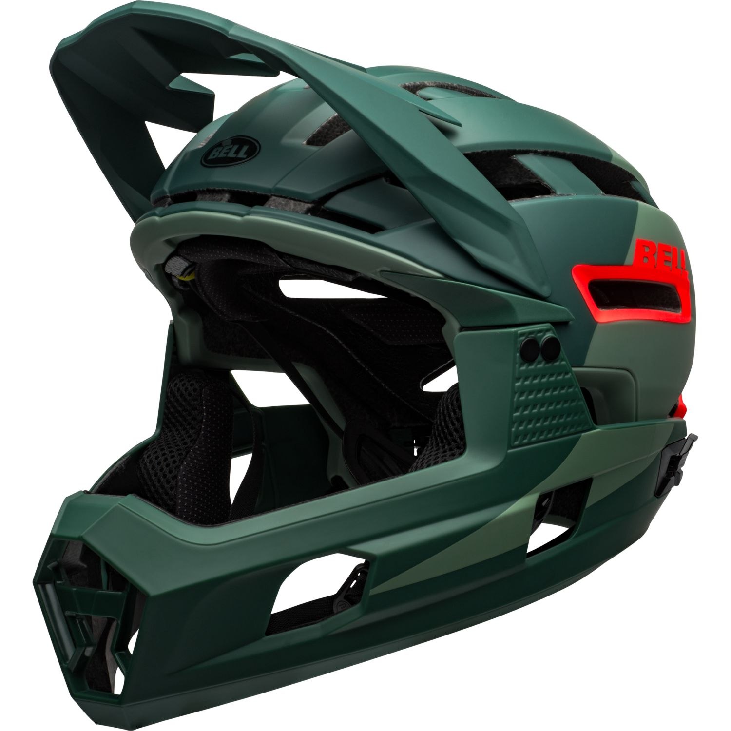Picture of Bell Super Air R Spherical Helmet - matte/gloss green/infrared