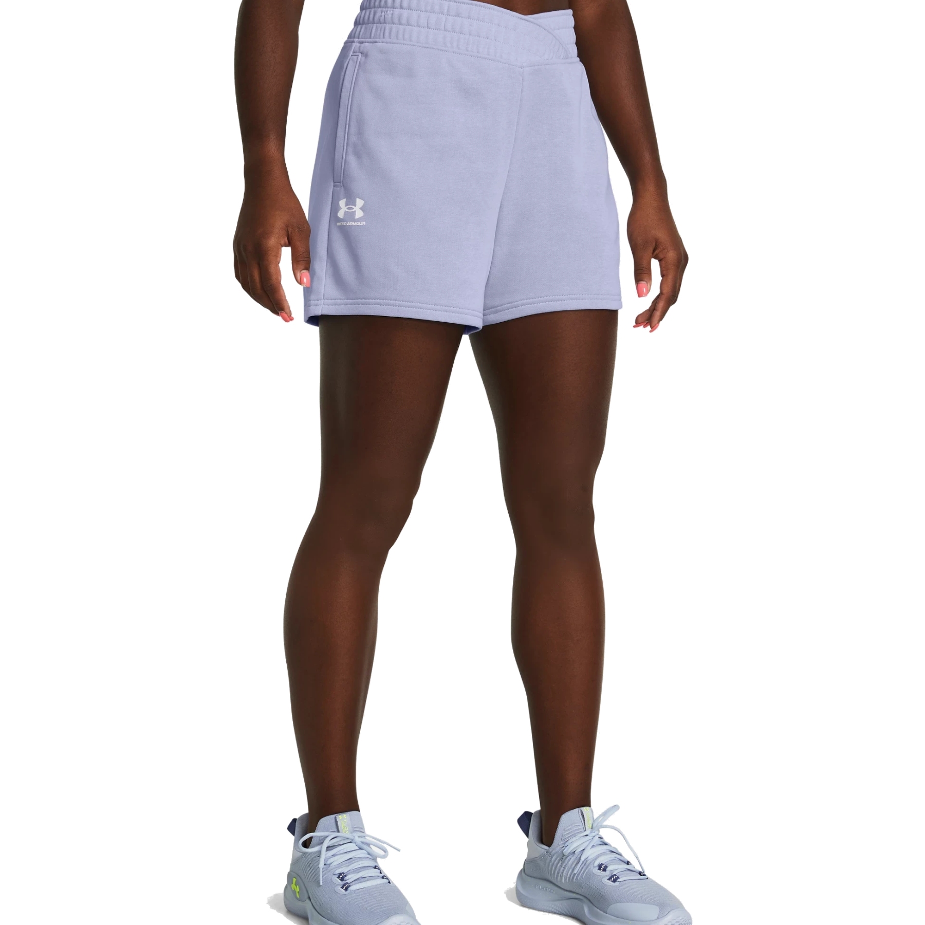 Picture of Under Armour UA Rival Terry Shorts Women - Celeste/White
