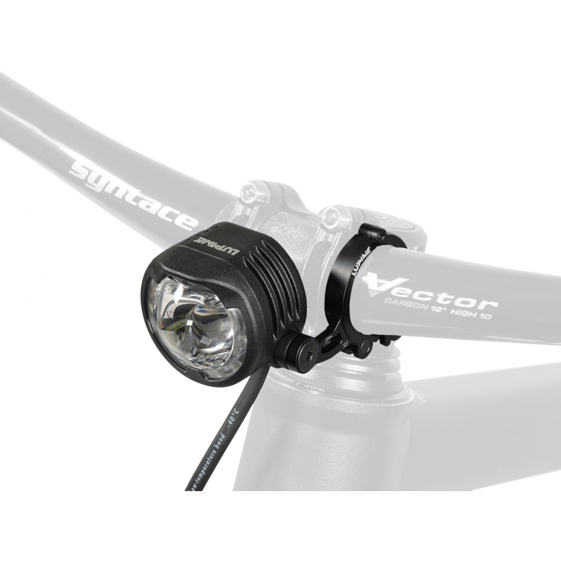 Produktbild von Lupine SL AF Lampenkopf mit Fernbedienung und Lenkerhalter - schwarz