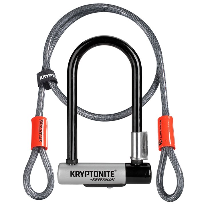 Image of Kryptonite KryptoLok Mini-7 U-Lock + Kryptoflex Loop Cable