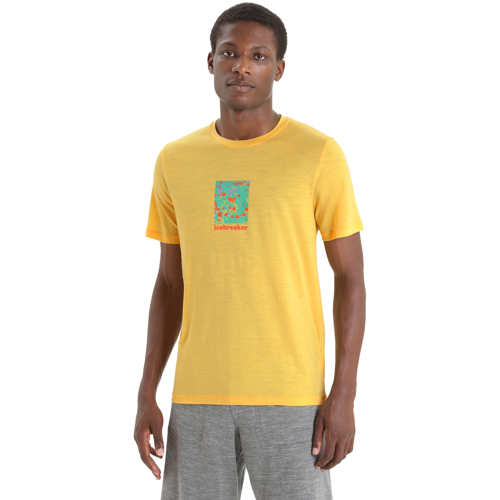 Imagen de Icebreaker Camiseta Hombre - Tech Lite II Wildflower Bloom - Summer