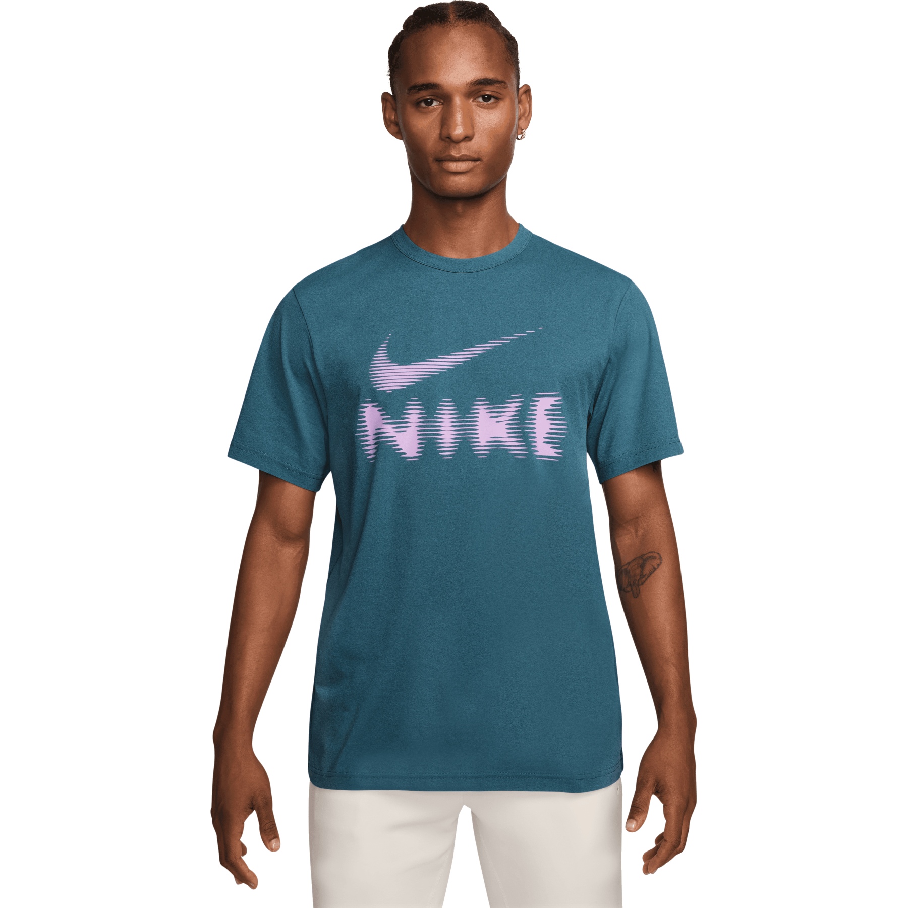 Nike Hyverse Dri-FIT UV Fitness T-Shirt Herren - smokey blue