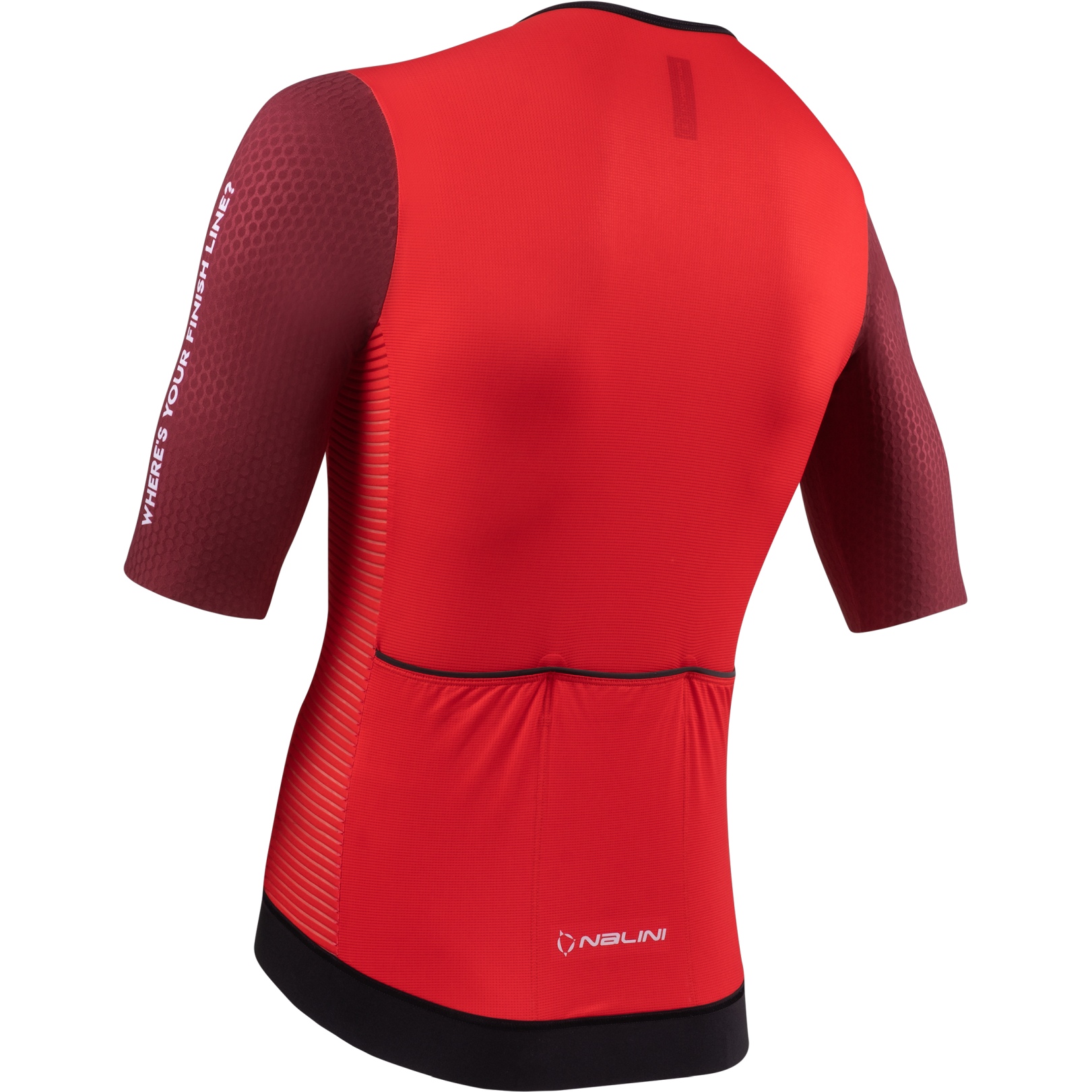 Nalini Maglia a Maniche Corte Uomo - Laser - rosso/bordeaux 4100 - BIKE24