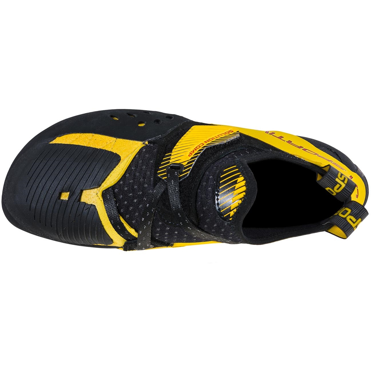 LA SPORTIVA - スポルティバ SolutionComp La Sportiva Solution Comp Climbing Shoes Men - Black/Yellow