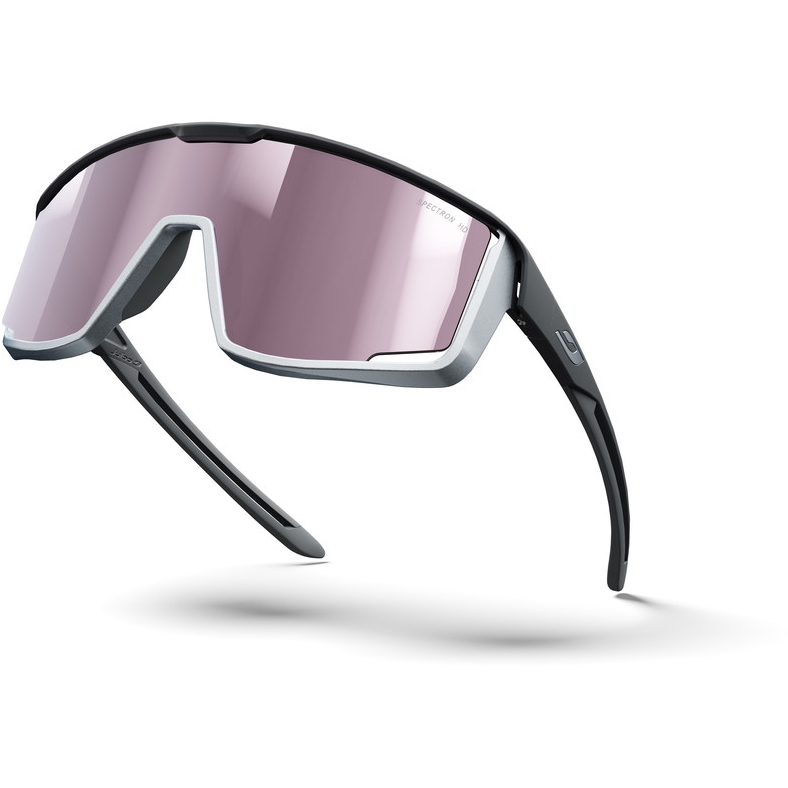 Julbo Fury Sunglasses - Dark Grey/Chrom Grey - Silver Flash