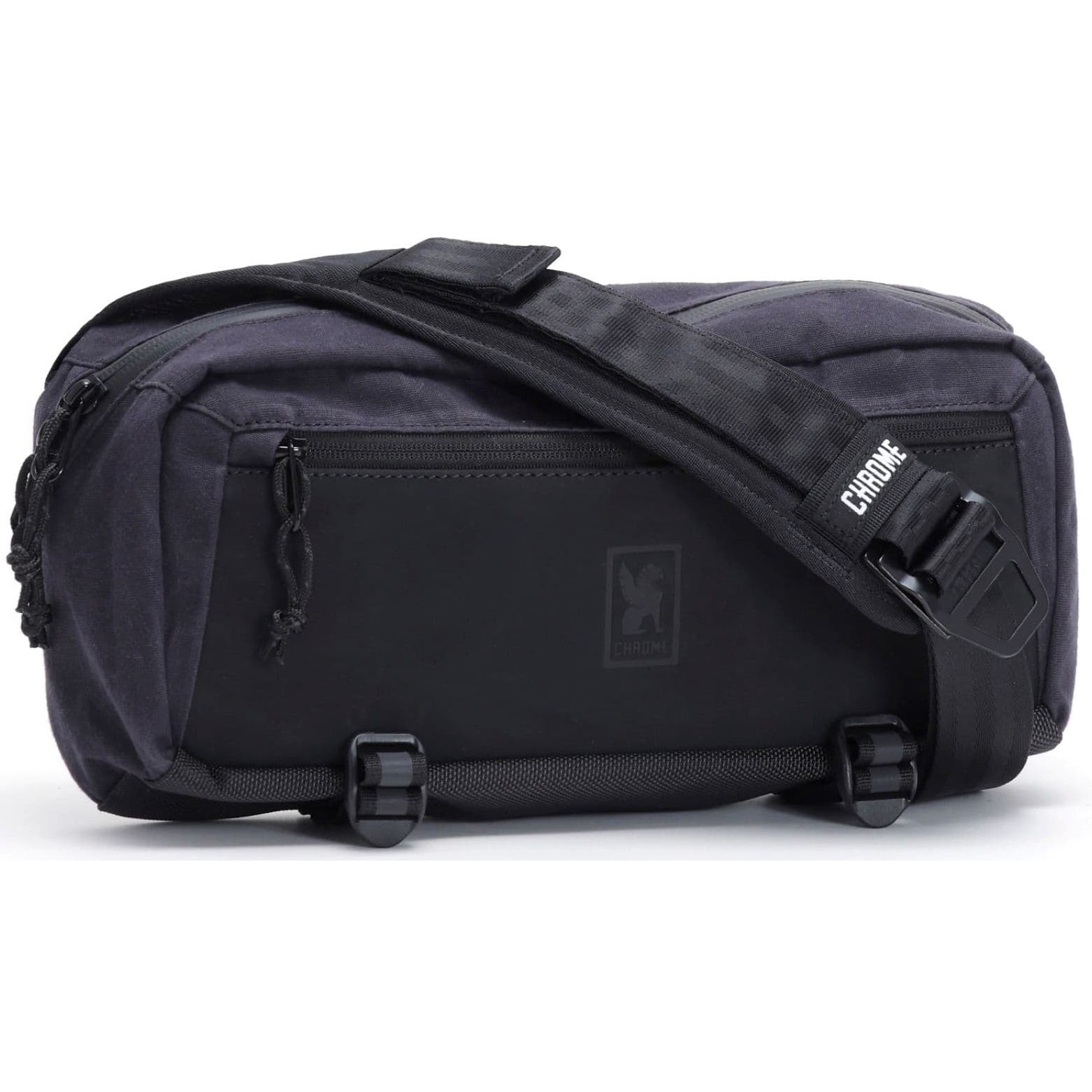 CHROME Mini Kadet Sling Bag - 5L - Black Canvas Leather | BIKE24