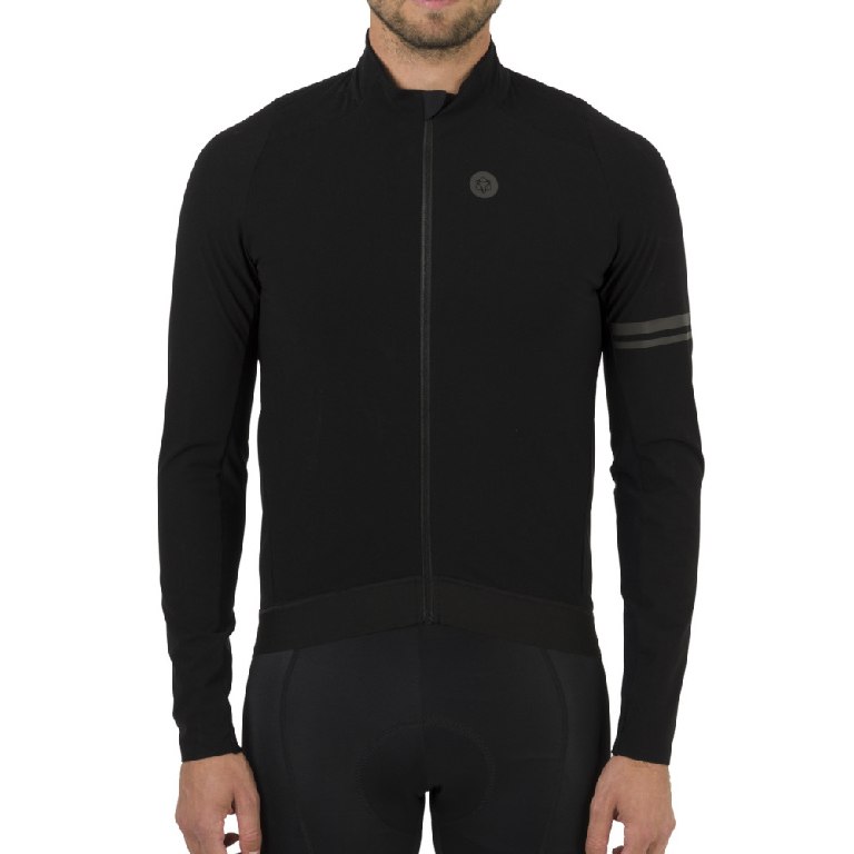 Image of AGU Premium Woven Long Sleeve Jersey Men - black