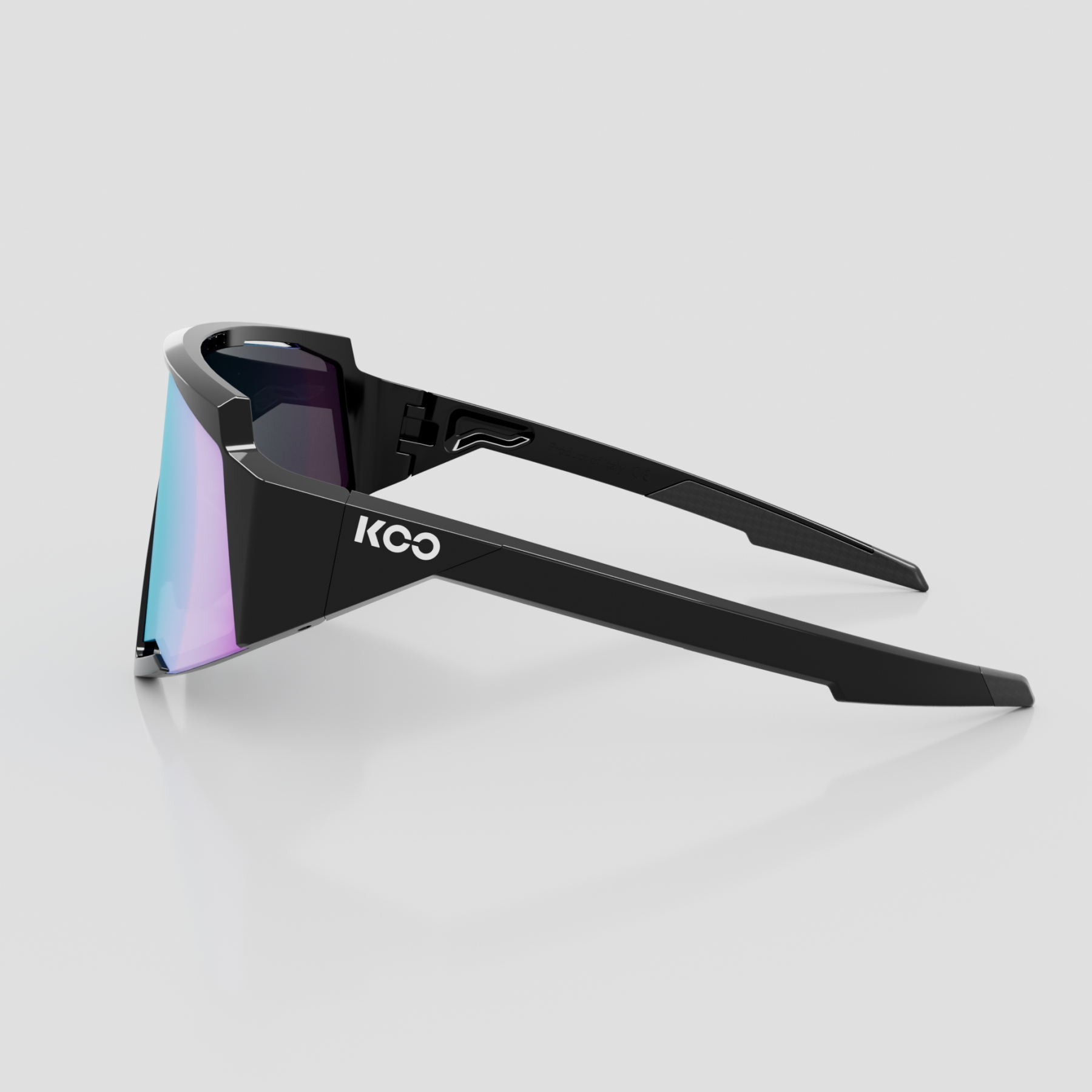KOO Spectro Sunglasses - Black - Turquoise Mirror | BIKE24