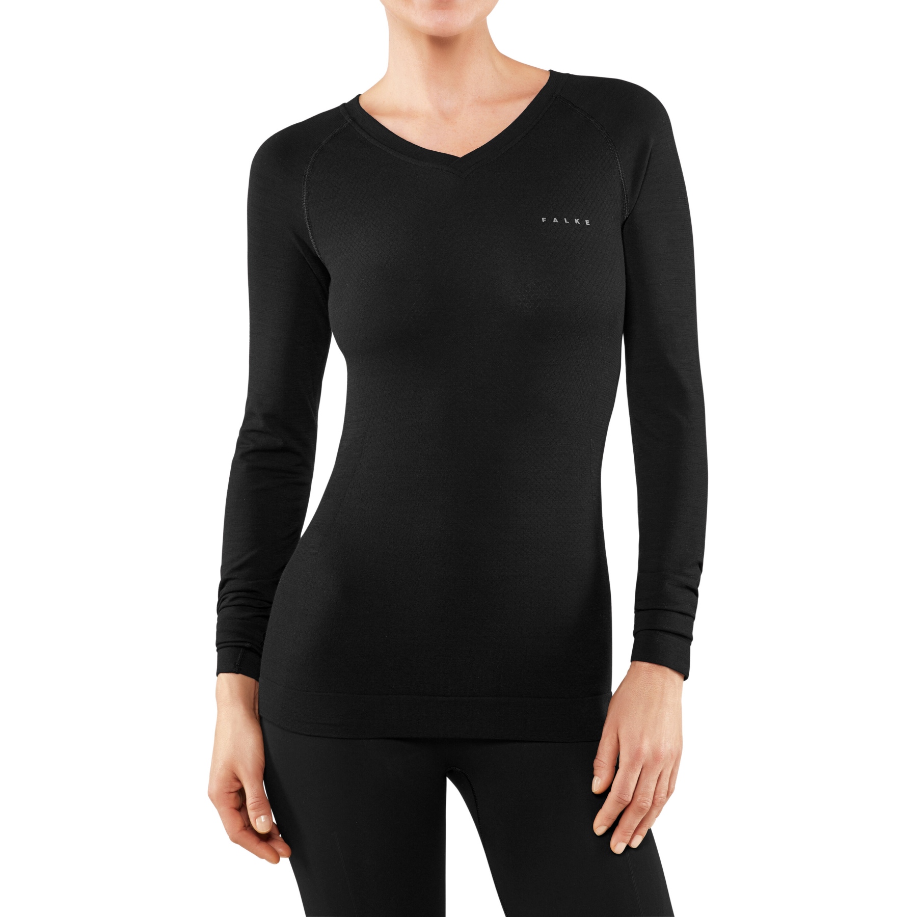 Picture of Falke Wool-Tech Light Longsleeve Shirt Women - black 3000