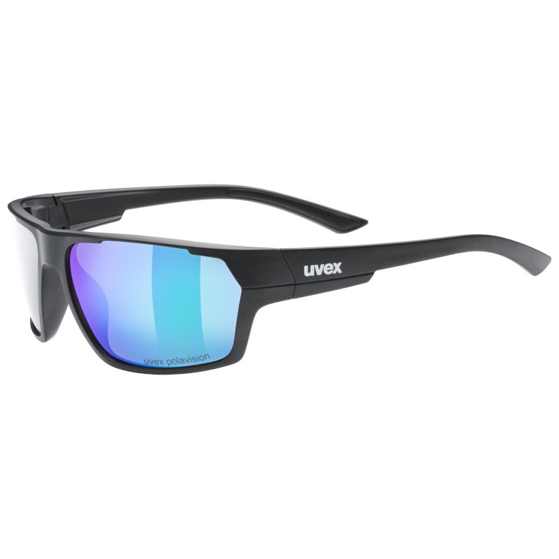 Produktbild von Uvex sportstyle 233 P Brille - black matt/mirror green