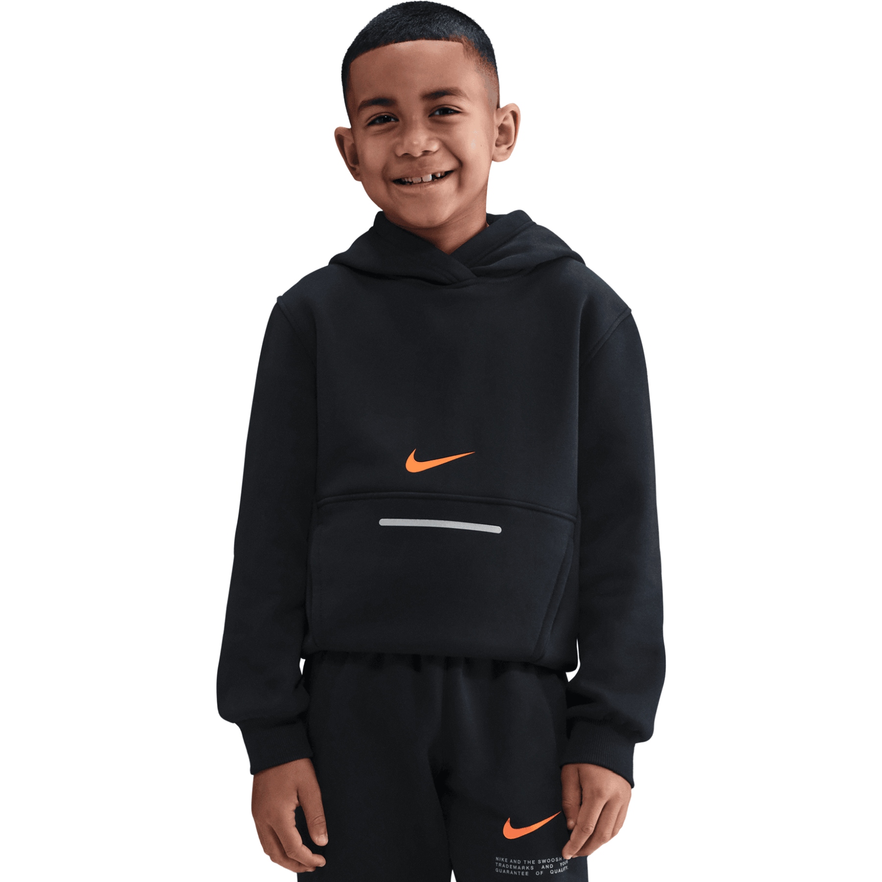 black and orange nike jumper