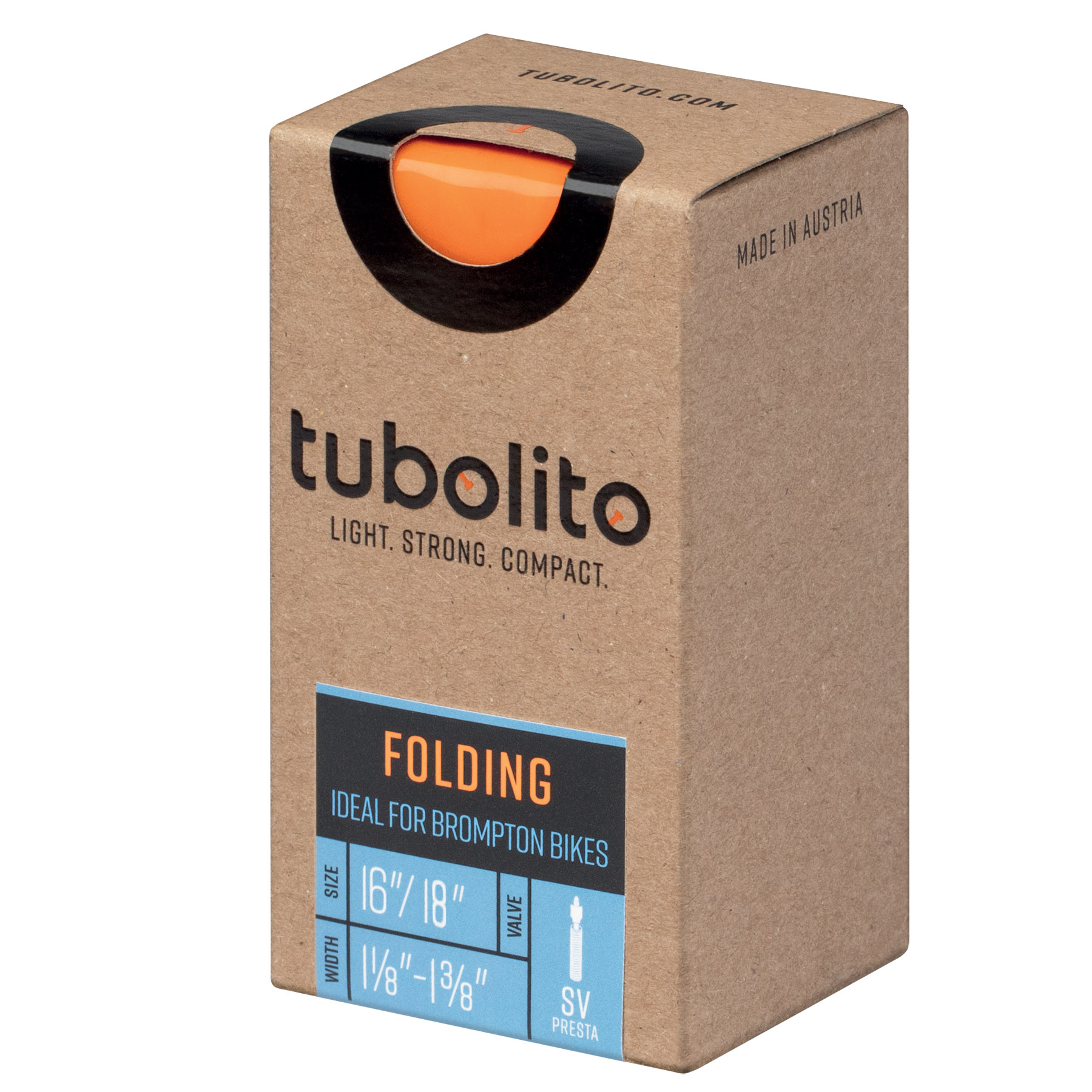 Productfoto van Tubolito Tubo Foldingbike Tube - 16&quot;x1-1/8-1-3/8&quot; - Presta Valve