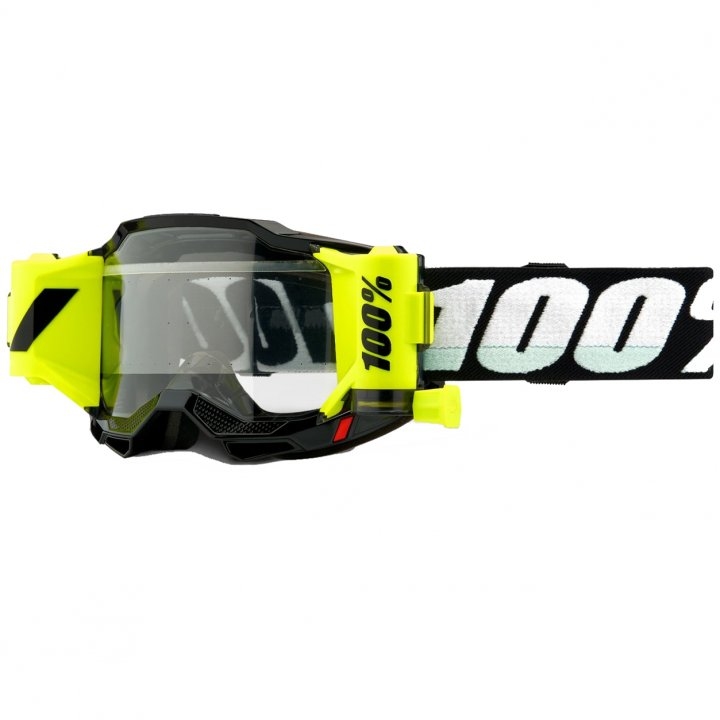 Picture of 100% Accuri 2 Forecast Goggle with Roll-Off System - Black / Clear Lens