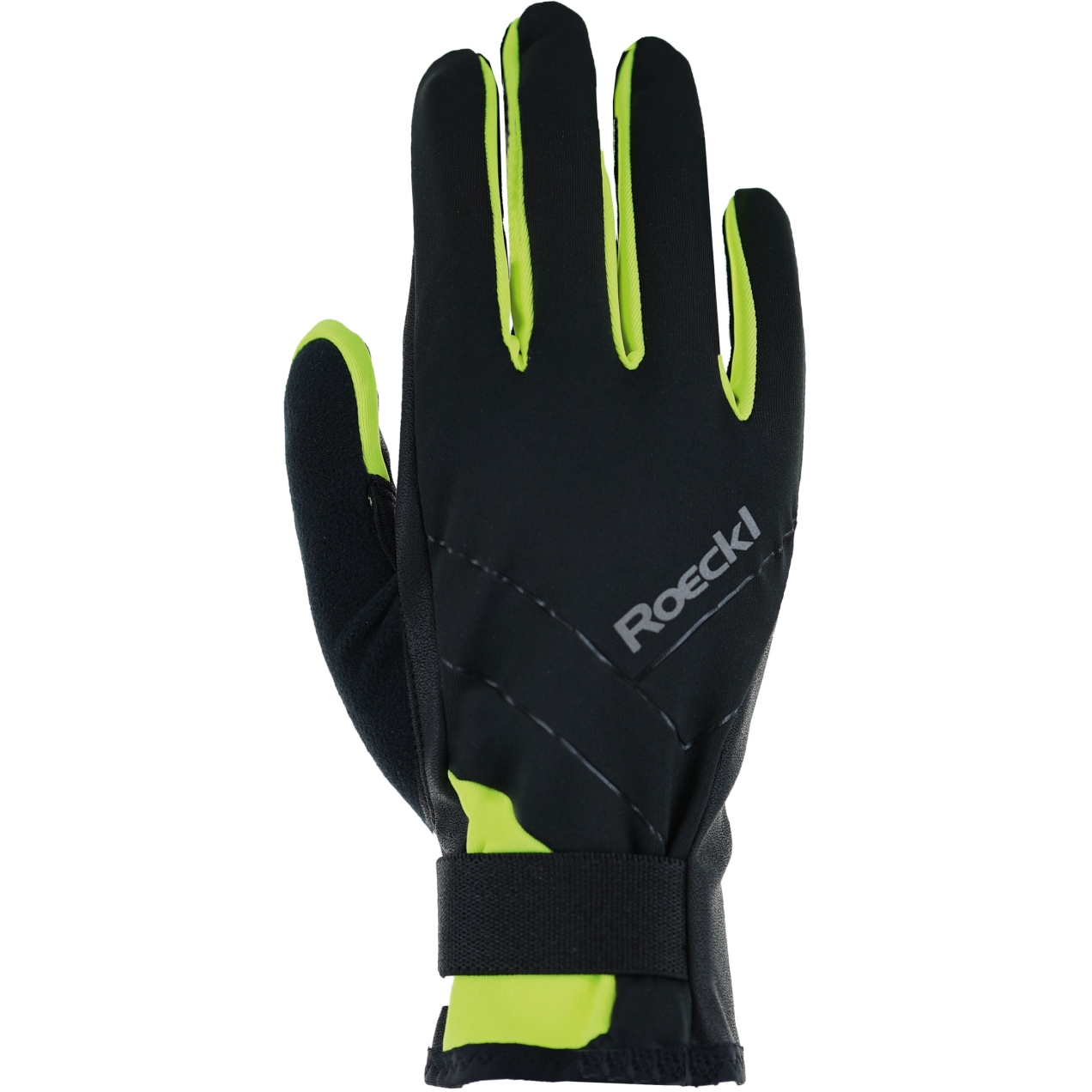 Picture of Roeckl Sports Lillby 2 Winter Gloves Kids - black/fluo yellow 9210