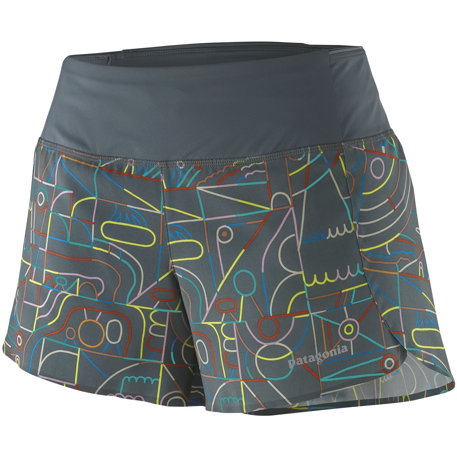 Produktbild von Patagonia Strider Pro Shorts 3 1/2&quot; Damen - Lose Yourself Outline: Nouveau Green