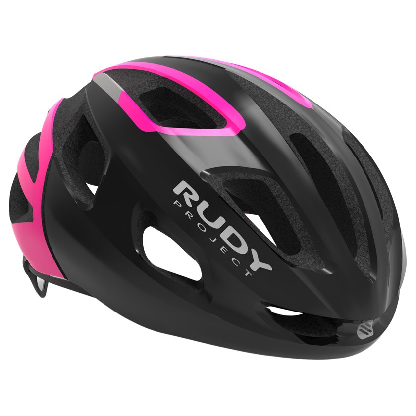 Picture of Rudy Project Strym Helmet - Black-Pink Fluo Shiny