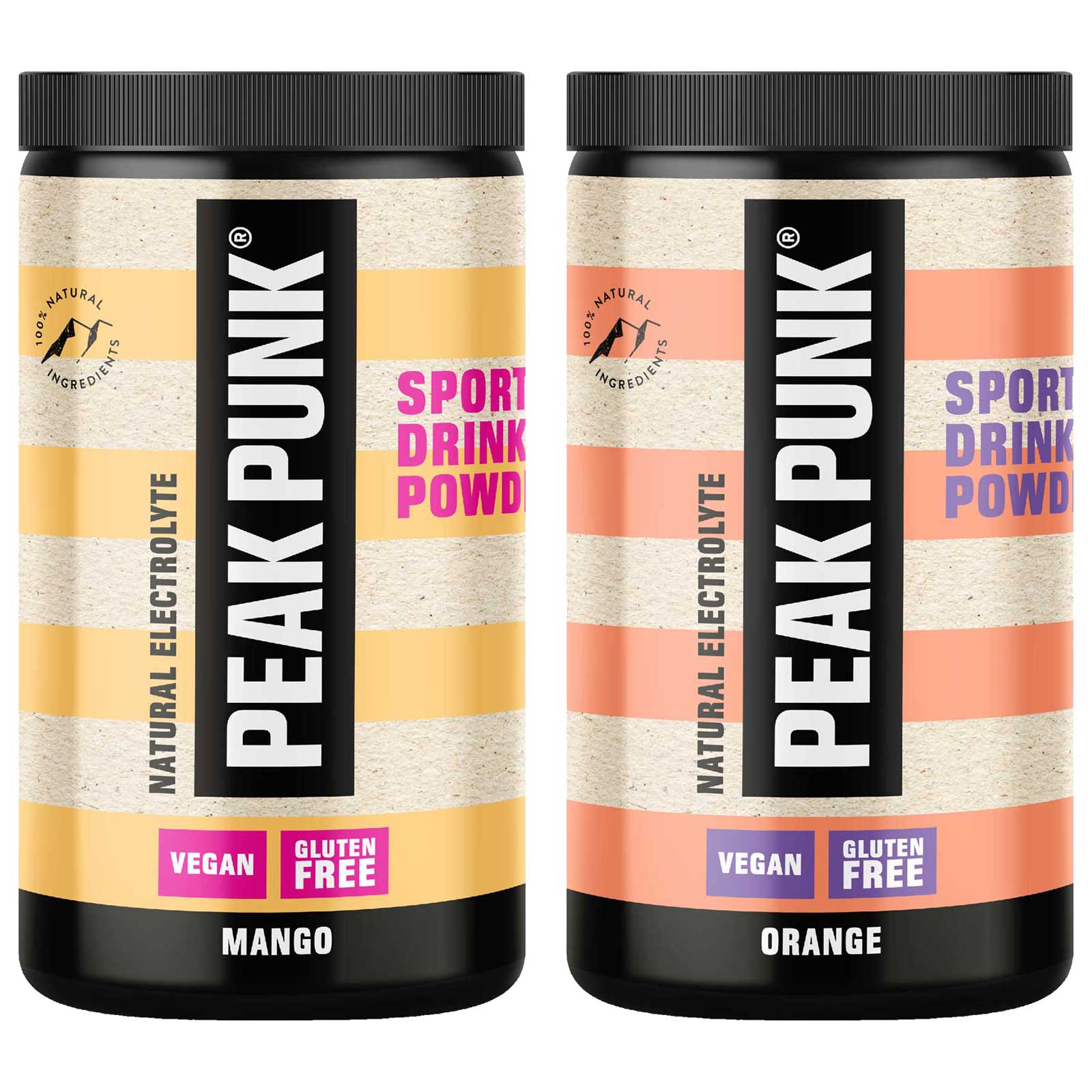 Peak Punk Natural Electrolyte Sport Drink - Beverage Powder - 600g | BIKE24