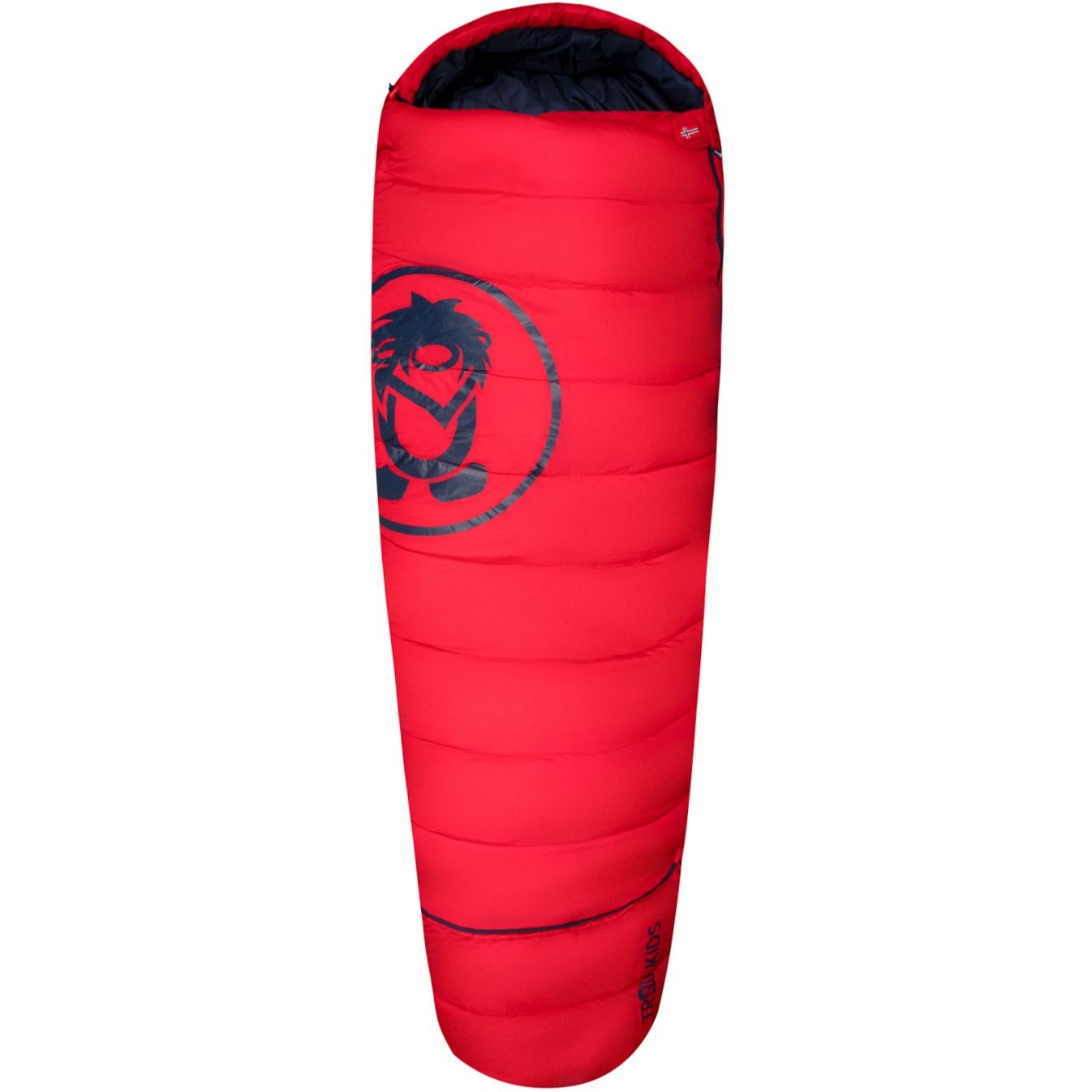 Picture of Trollkids Fjell Dreamer II Extendable Sleeping Bag Kids - bright red/mystic blue