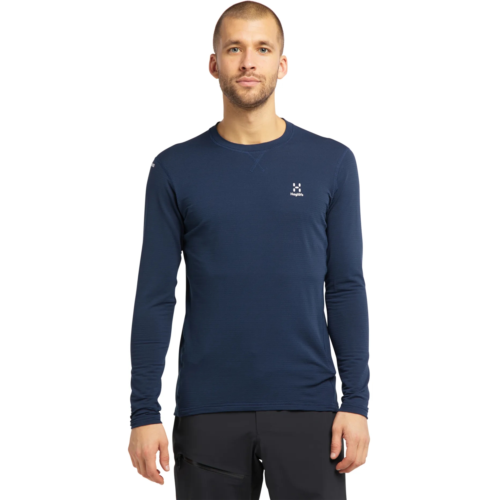 Picture of Haglöfs L.I.M Mid Roundneck Longsleeve - tarn blue 3N5