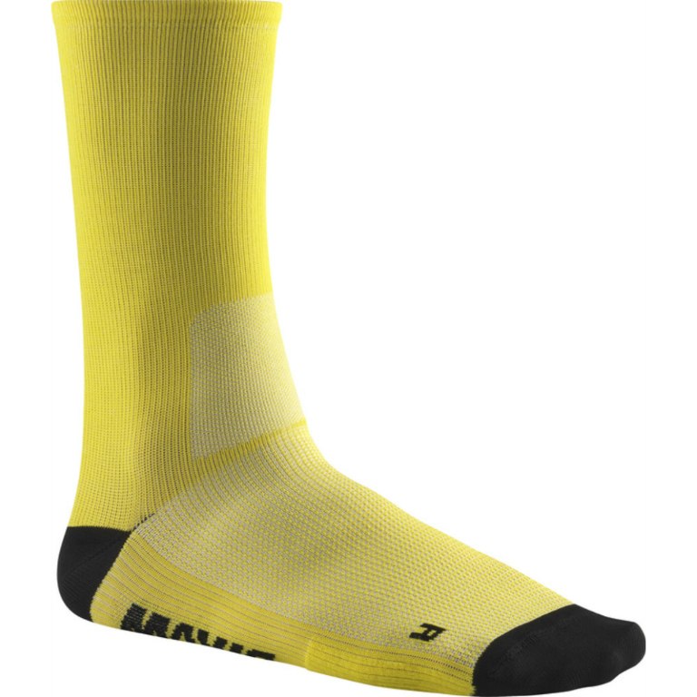 Picture of Mavic Essential High Socks - yellow mavic