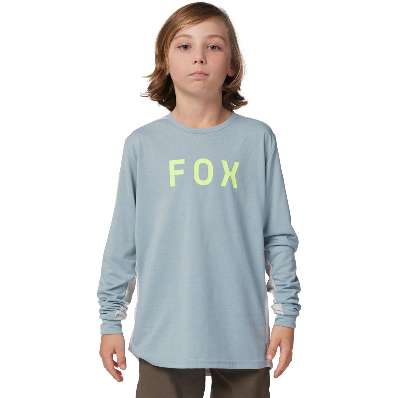 Picture of FOX Ranger MTB Long Sleeve Jersey Youth - Aviation - gunmetal