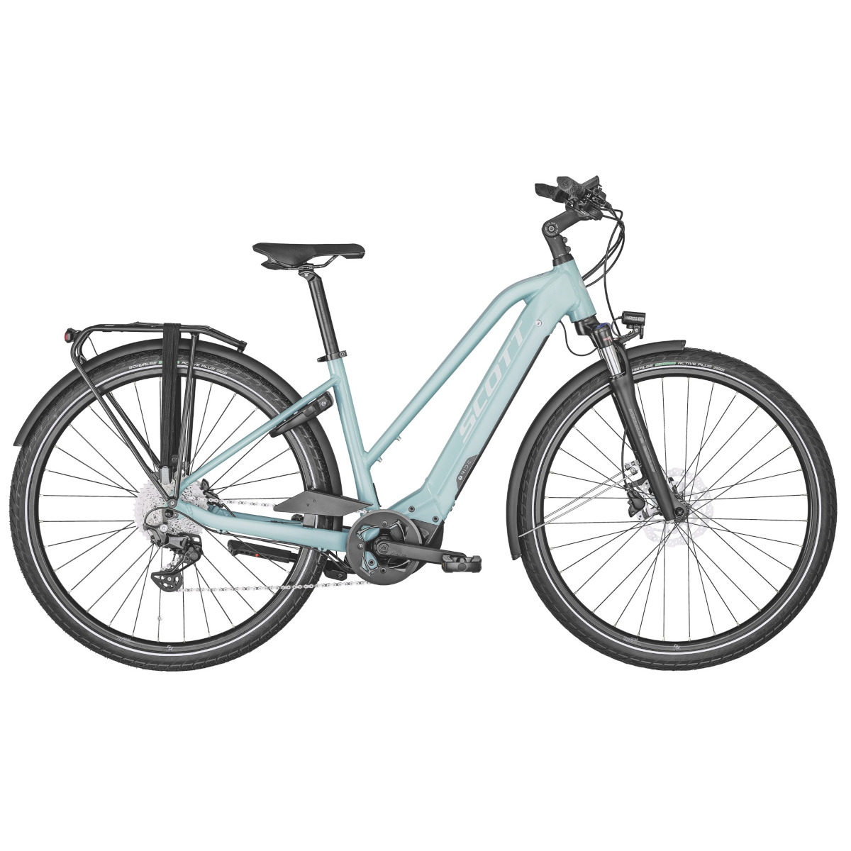 Produktbild von SCOTT SUB SPORT eRIDE 10 - Damen Trekking E-Bike - 2022 - surf spray blue / light grey reflective / dark blue