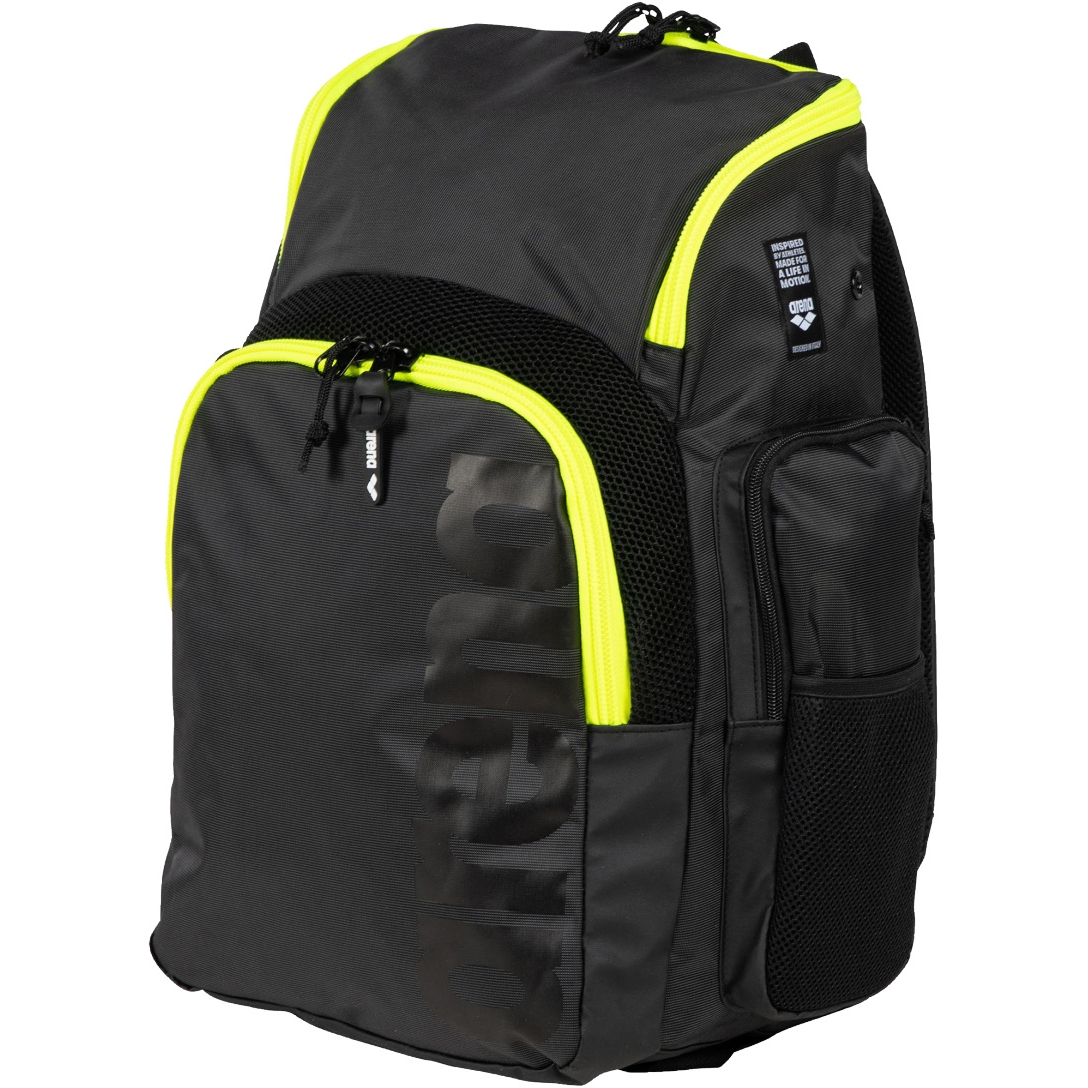 Picture of arena Spiky III 35L Backpack - Dark Smoke-Neon Yellow