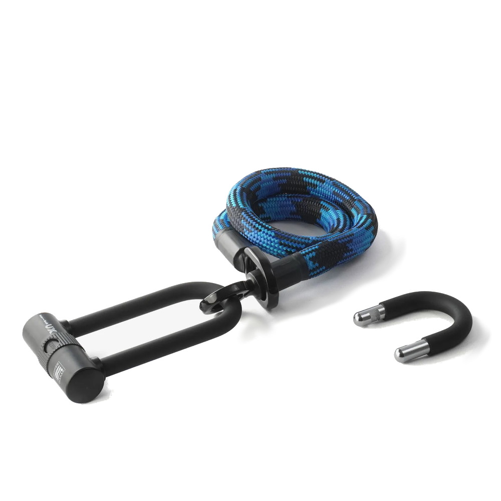 Produktbild von tex–lock eyelet Textilschloss inkl. U/X-Lock - 80 cm - morpho blue