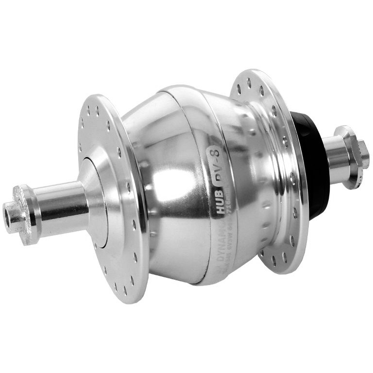 Productfoto van Shutter Precision PV-8 Hub Dynamo - QR 9x100mm - silver