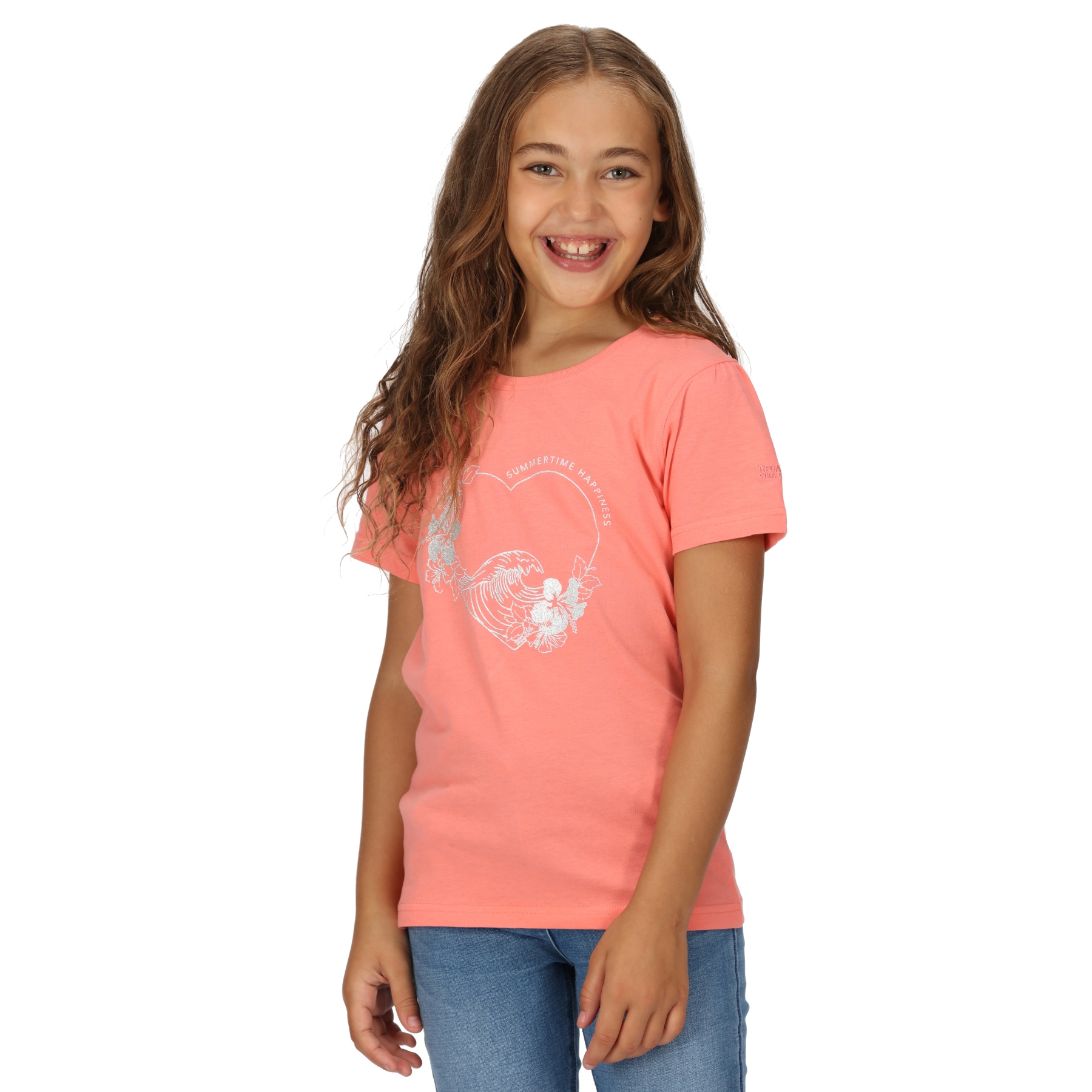 Productfoto van Regatta Bosley VI T-Shirt Kinderen - Shell Pink 7LE